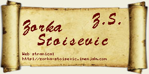 Zorka Stoišević vizit kartica